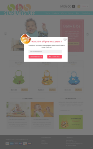 Diseño Web por pb para StarBabyStuff | Diseño: #11481717