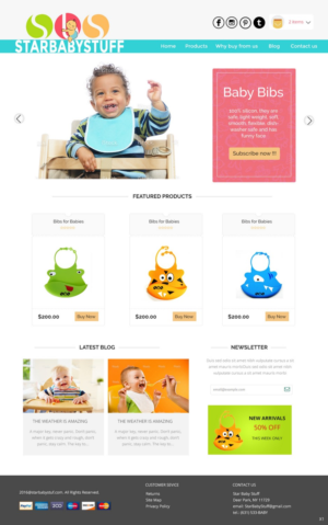 Diseño Web por pb para StarBabyStuff | Diseño: #11481718