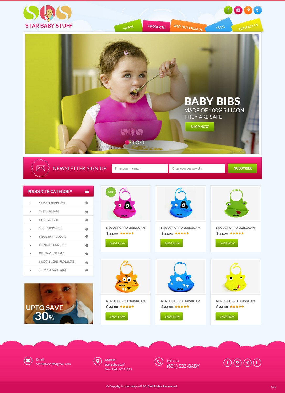 Diseño Web por pb para StarBabyStuff | Diseño #11490354