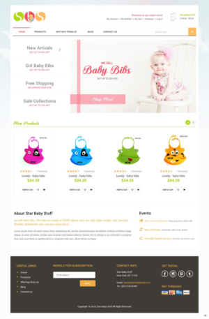 Diseño Web por pb para StarBabyStuff | Diseño: #11490356