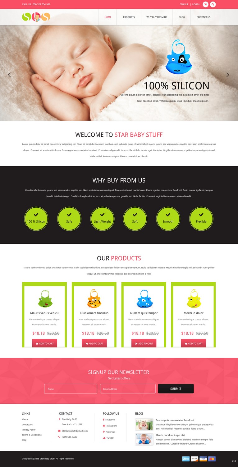 Diseño Web por pb para StarBabyStuff | Diseño #11490361