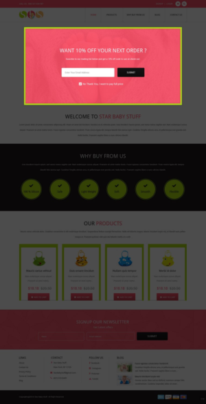 Diseño Web por pb para StarBabyStuff | Diseño: #11490366