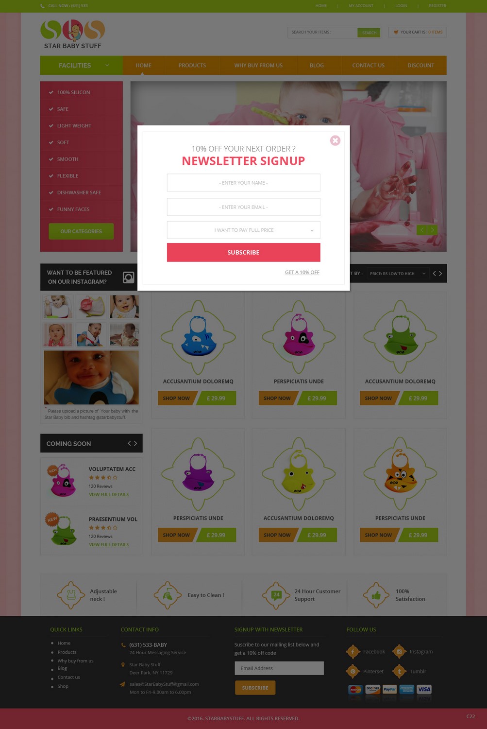 Diseño Web por pb para StarBabyStuff | Diseño #11507613