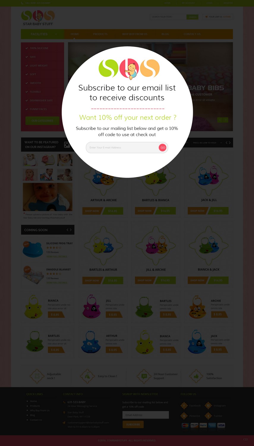 Diseño Web por pb para StarBabyStuff | Diseño #11661876