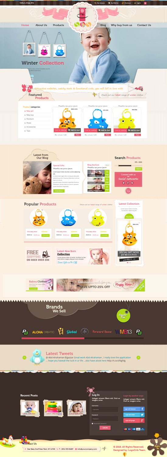 Web Design by bdesigner9 for StarBabyStuff | Design #11527452