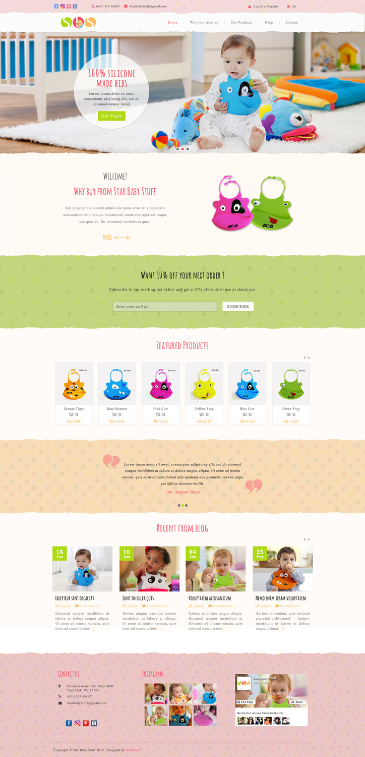 Web Design by Da Miracle for StarBabyStuff | Design #11546283