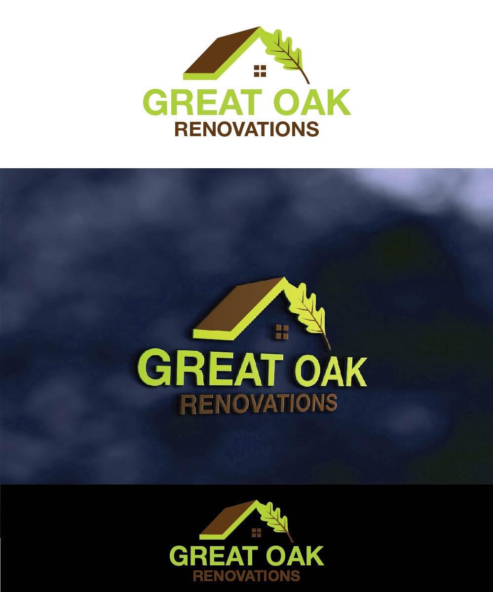 Diseño de Logo por joliau para Great Oak Renovations | Diseño #11492924