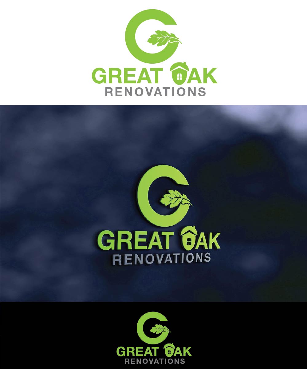 Diseño de Logo por joliau para Great Oak Renovations | Diseño #11492926
