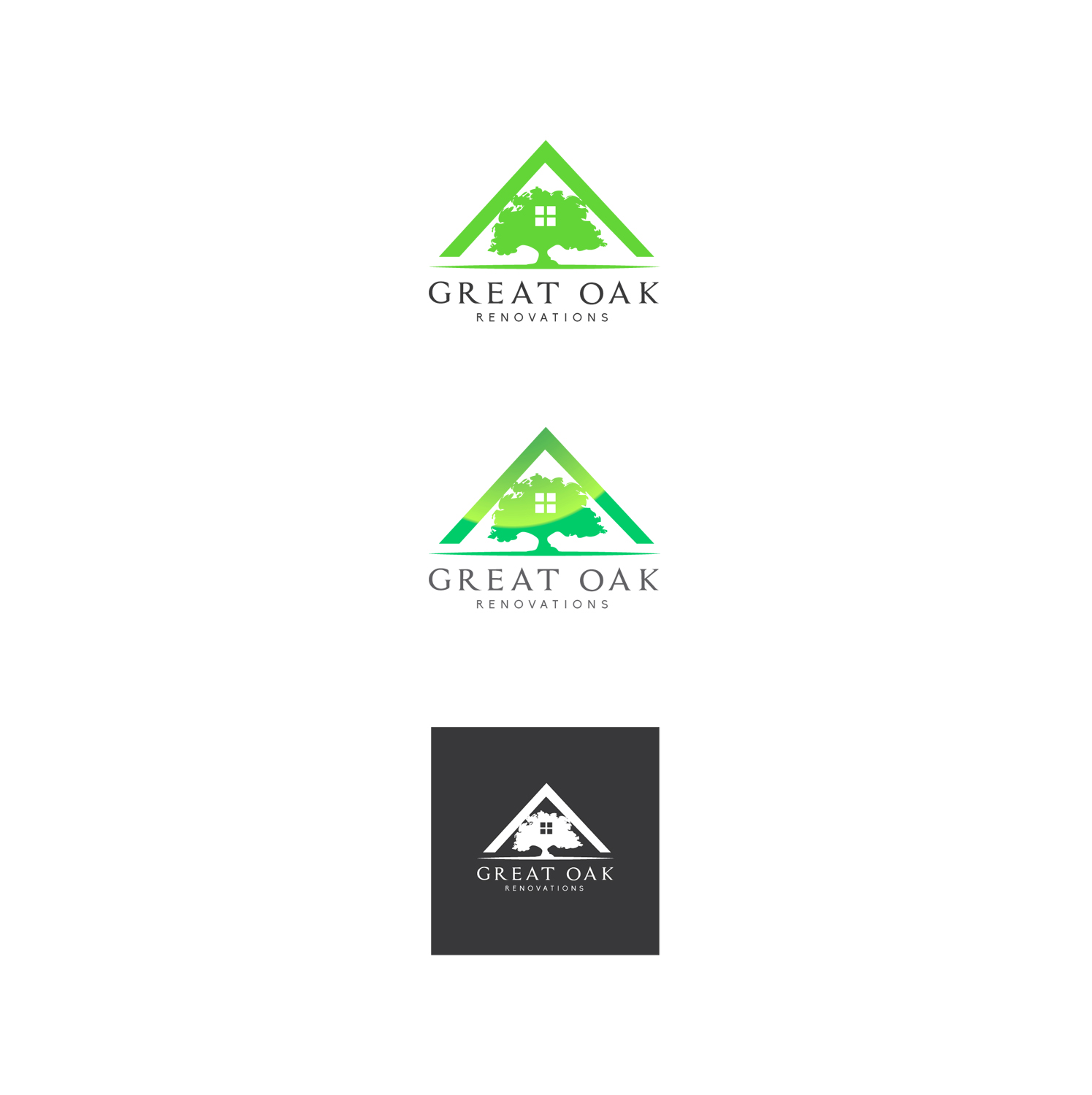Diseño de Logo por CanDoDesign para Great Oak Renovations | Diseño #11523218
