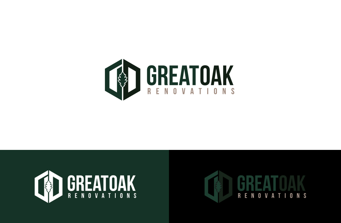 Diseño de Logo por GLDesigns para Great Oak Renovations | Diseño #11484938