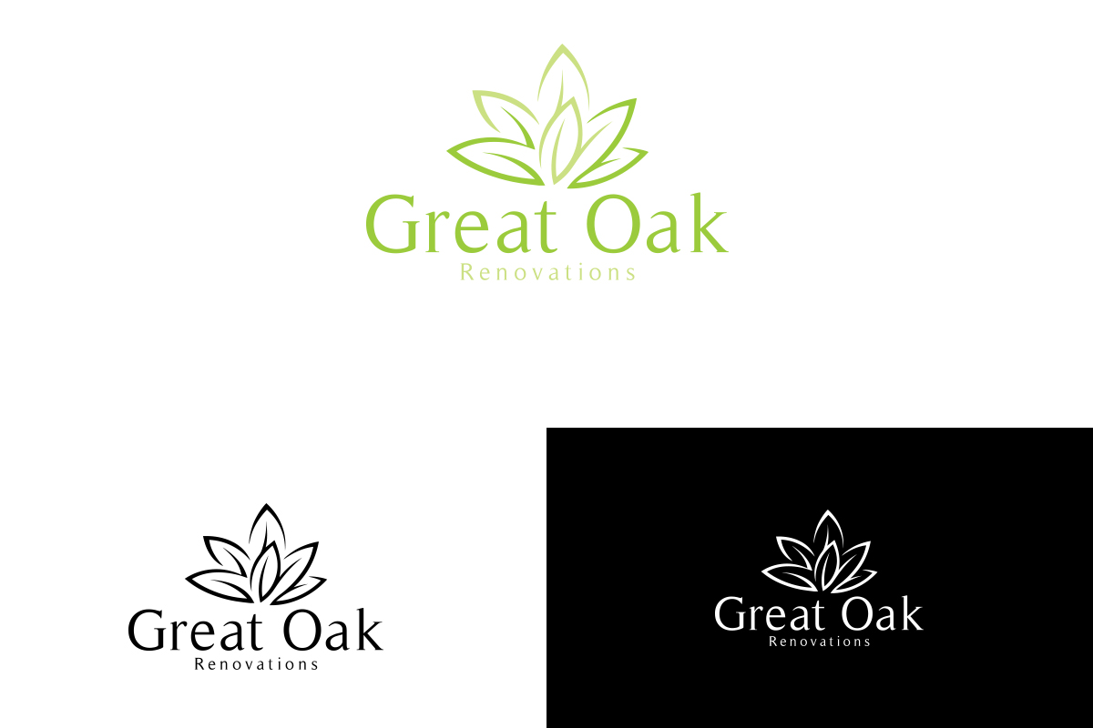 Diseño de Logo por Ather Ali Khan para Great Oak Renovations | Diseño #11498153