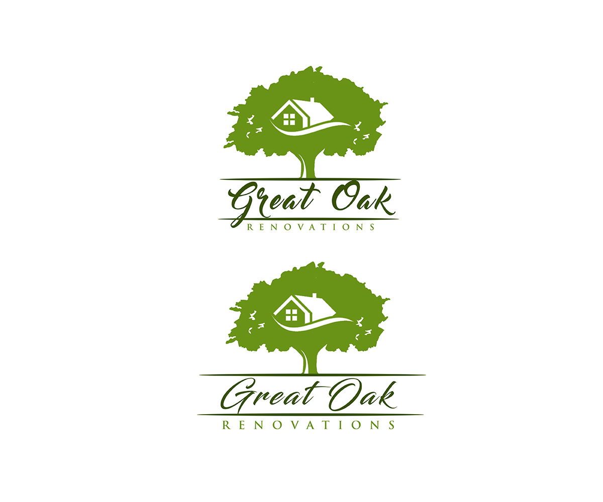 Diseño de Logo por pixelgrapix para Great Oak Renovations | Diseño #11508160