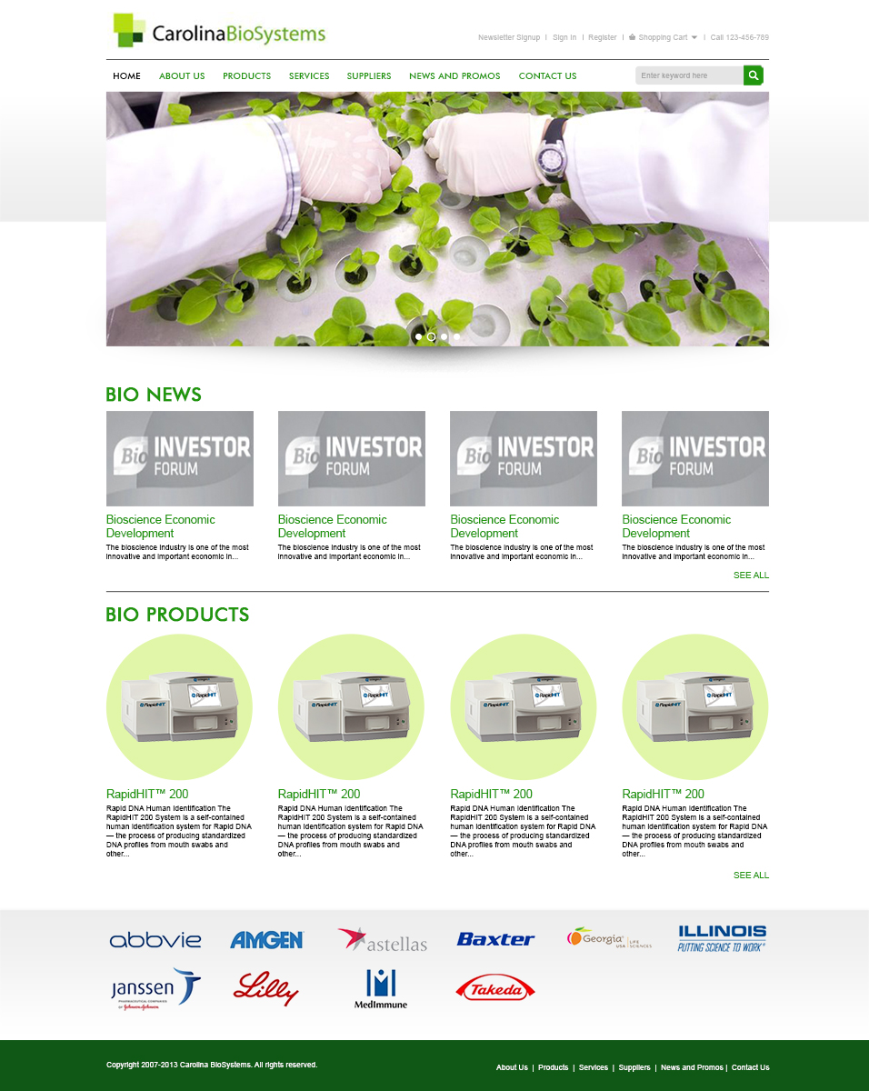 Web-Design von eckographic für Genomac | Design #2438803