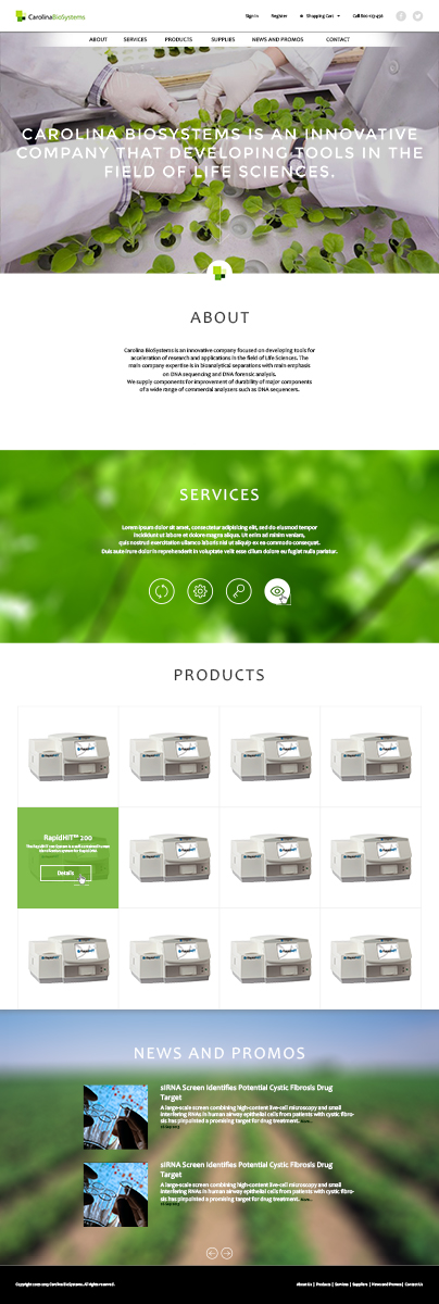 Web Design by eckographic for Genomac | Design #2438811