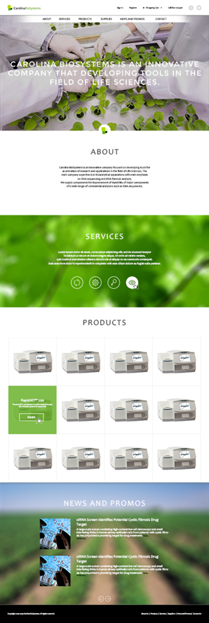 Web Design by eckographic for Genomac | Design: #2438811