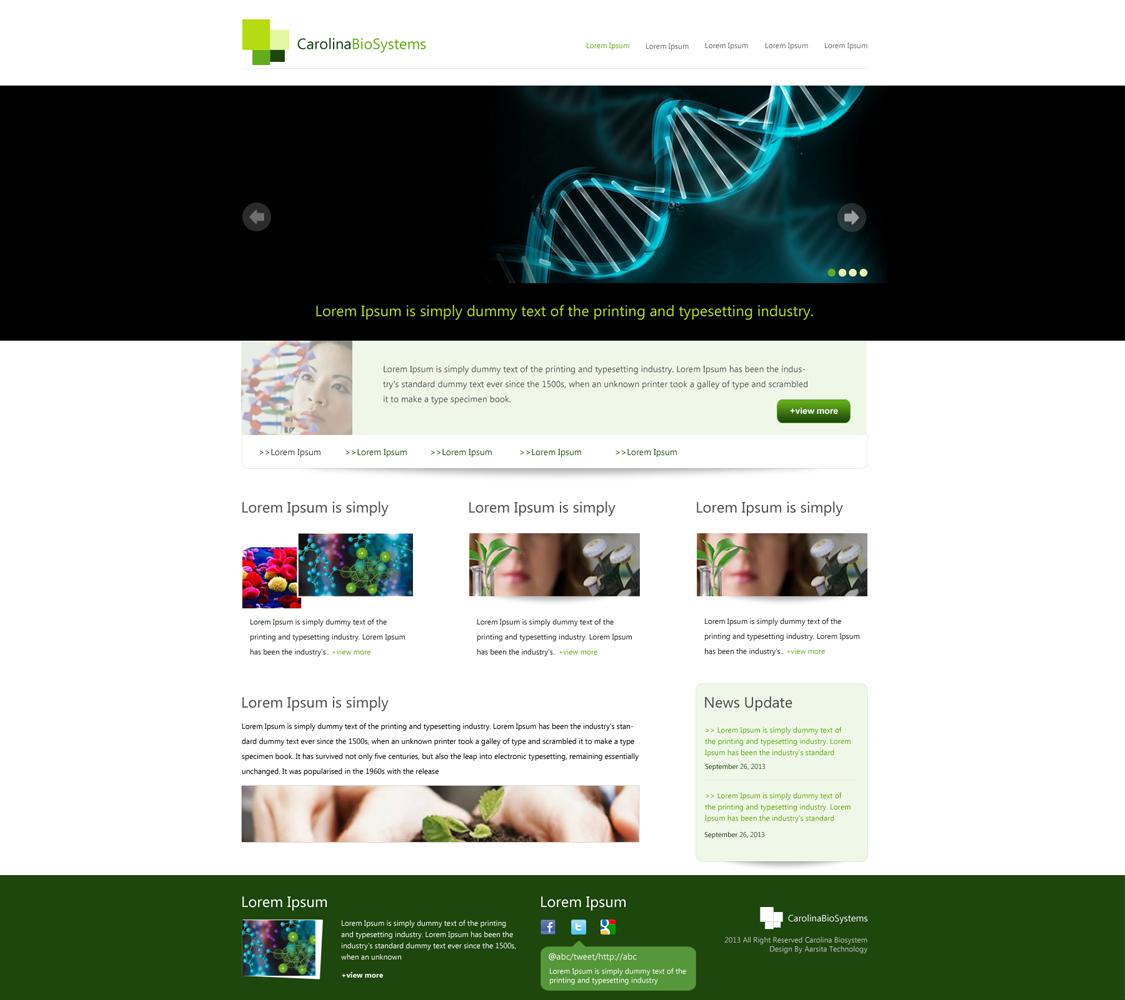 Web Design by aarsita for Carolina Biosystems | Design #2425409