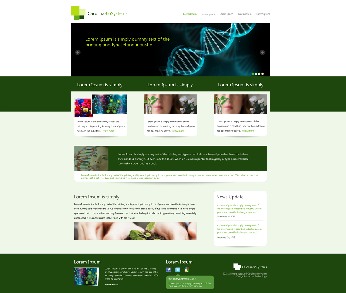 Web Design by aarsita for Carolina Biosystems | Design #2425410