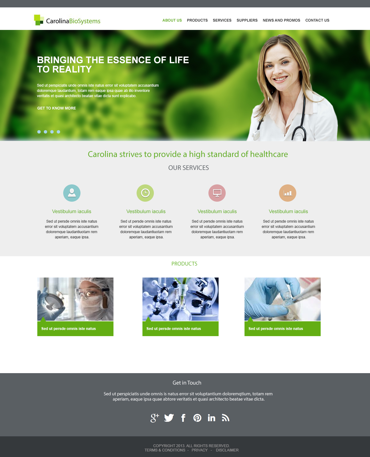 Web Design by Webspot for Carolina Biosystems | Design #2447436