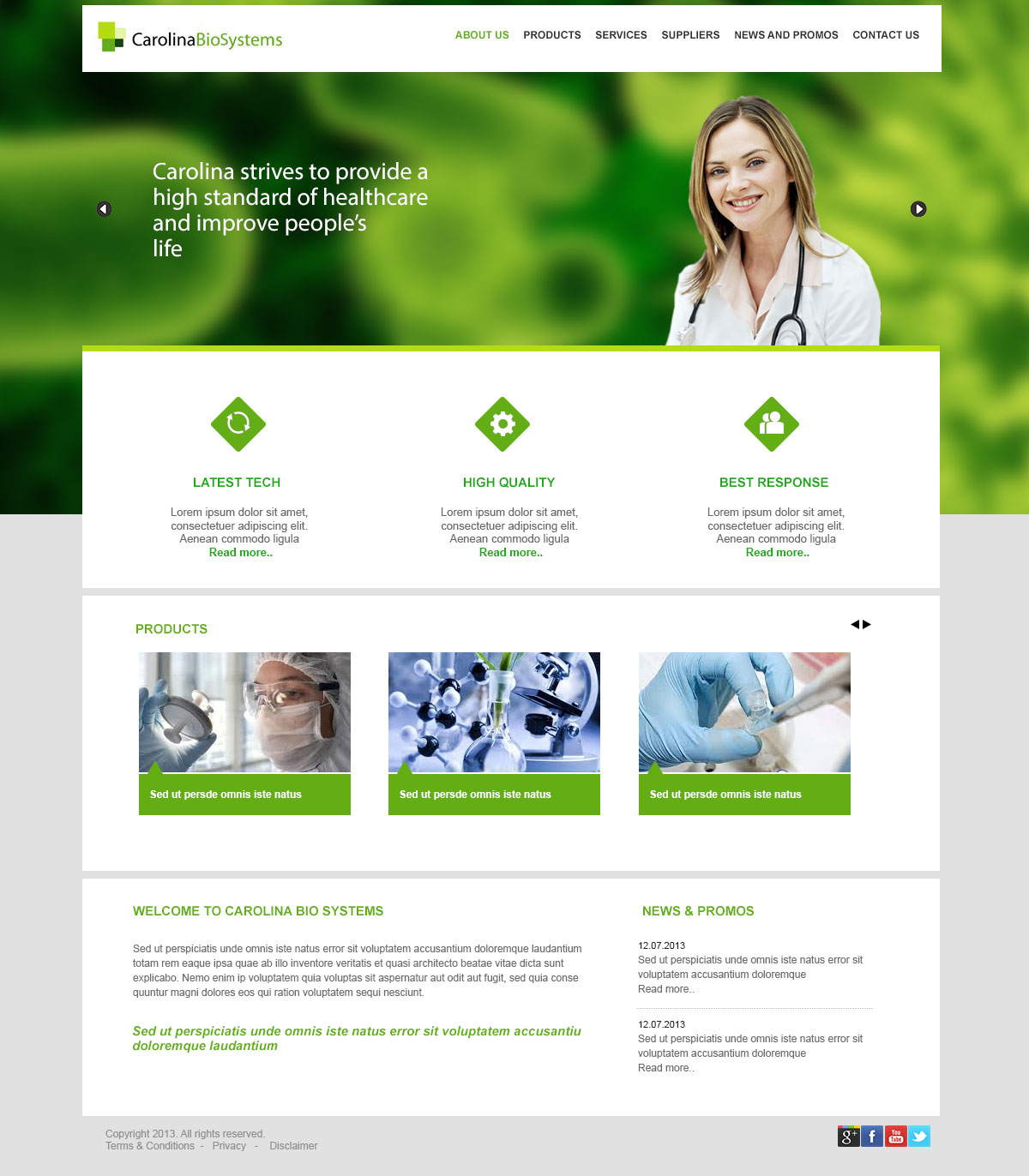 Web Design by Webspot for Carolina Biosystems | Design #2447632