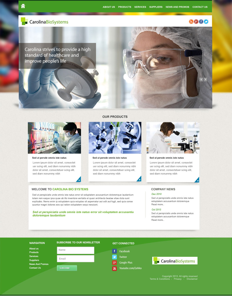 Web Design by Webspot for Genomac | Design #2449282