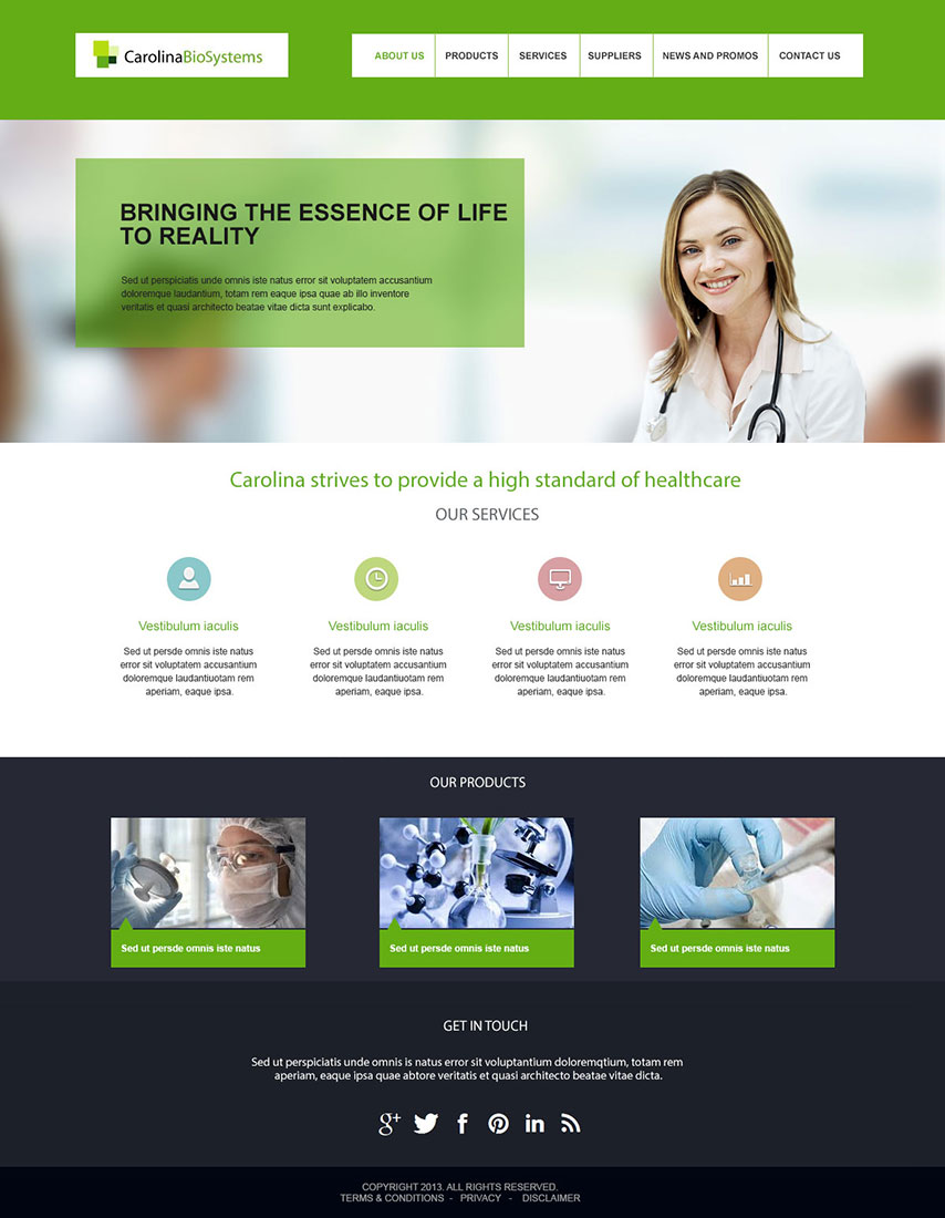 Web Design by Webspot for Carolina Biosystems | Design #2449508