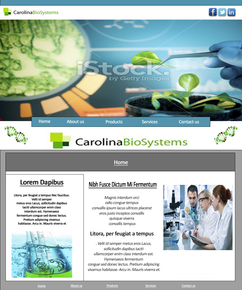 Web Design by  Eyesack for Carolina Biosystems | Design #2424734