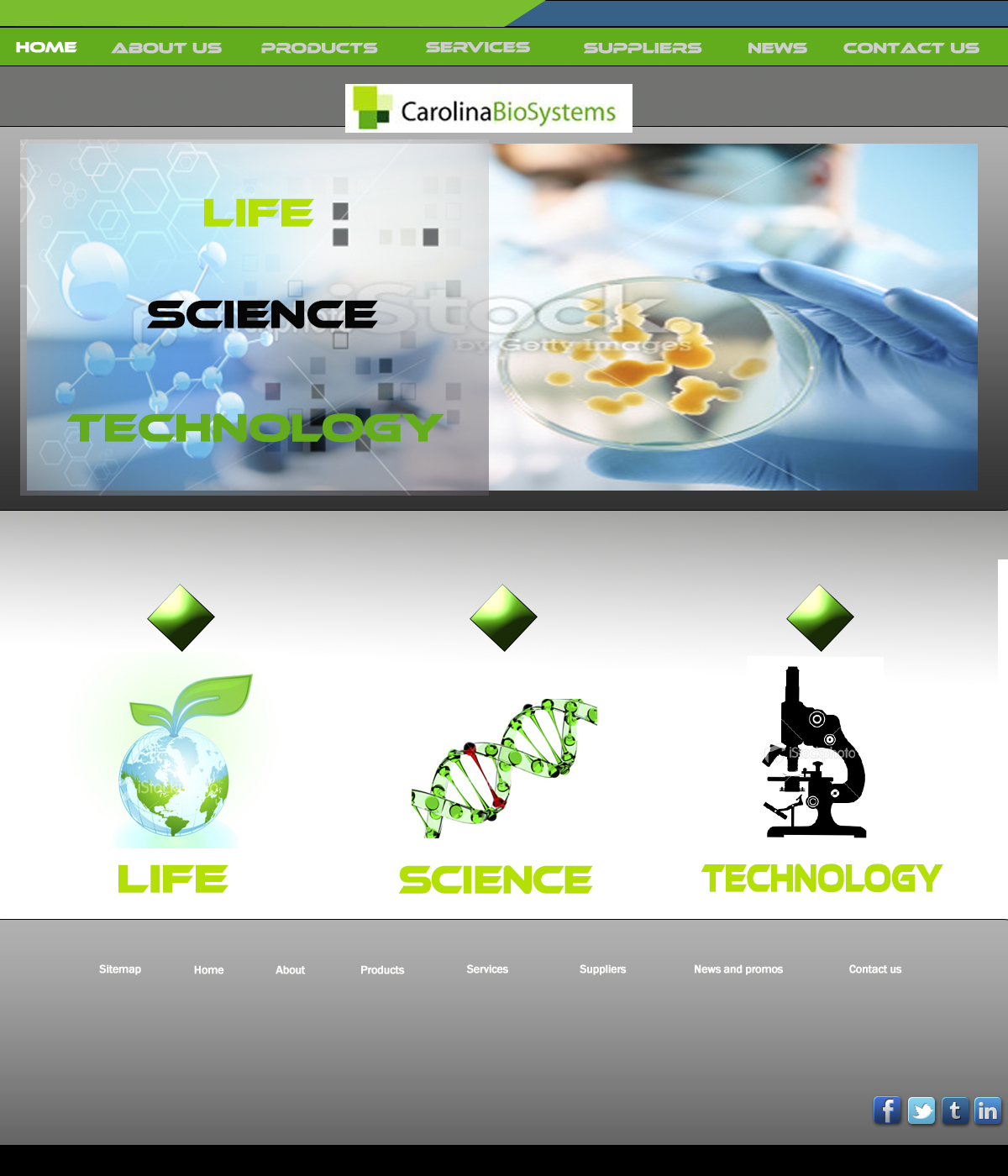 Web Design by  Eyesack for Carolina Biosystems | Design #2434711