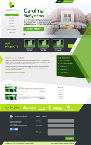 Web Design by Kreative Ideaz for Genomac | Design: #2444777
