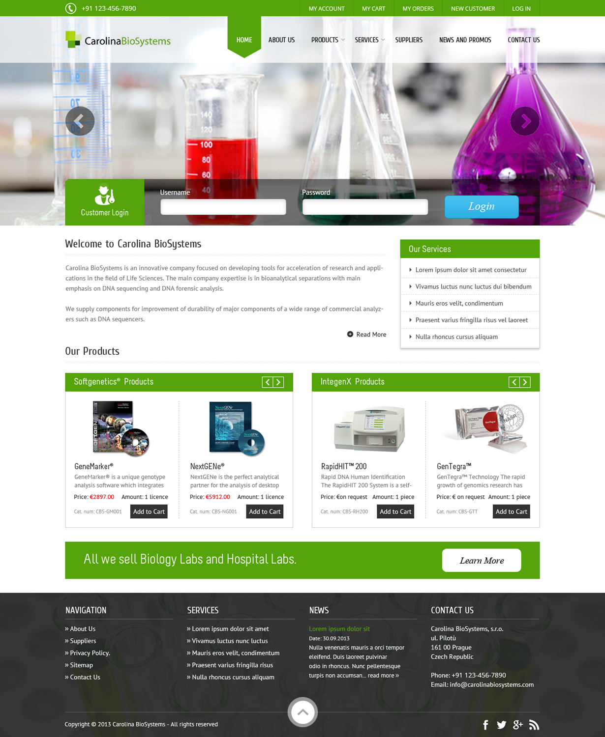 Diseño Web por Sanjib Ghosh para Genomac | Diseño #2463869