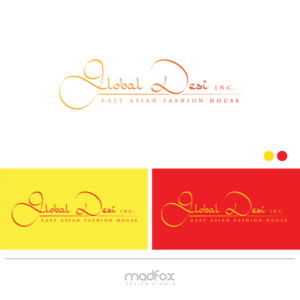 It may be too wordy, but...Global Desi Inc.  East Asian Fashion House. | Logo Design by WILD FOX Desing Studio