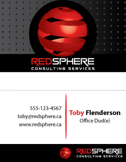 Business Card Design by TedAtkinson for Redsphere Consulting Services | Design #2328174