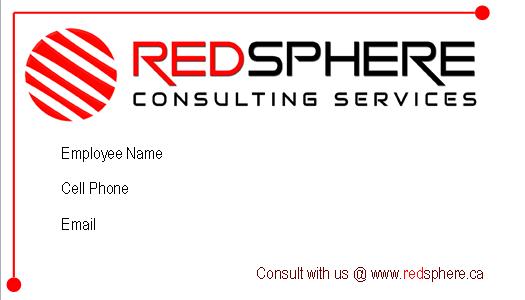 Business Card Design by n2graphics for Redsphere Consulting Services | Design #2327210