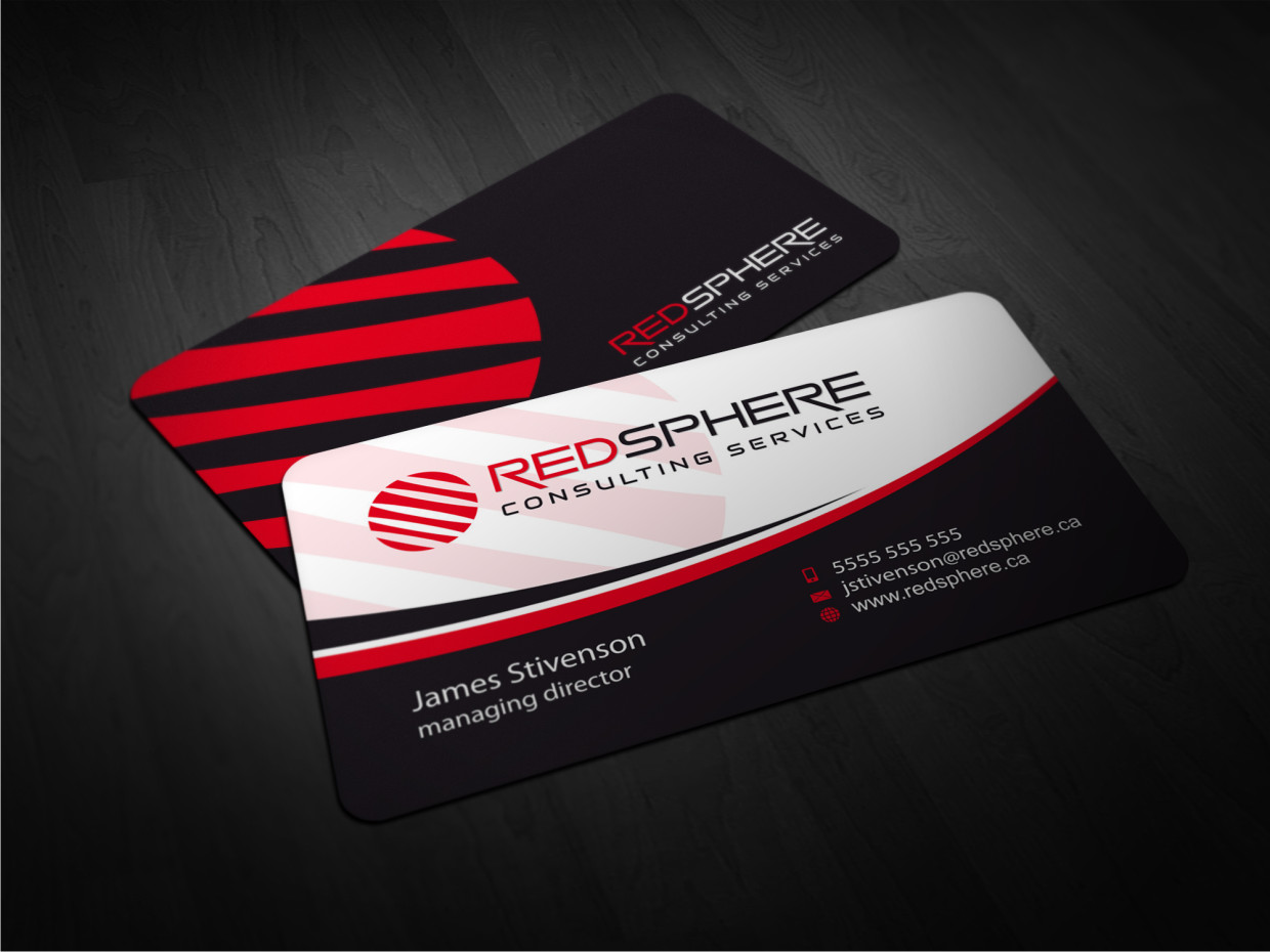 Business Card Design by Atvento Graphics for Redsphere Consulting Services | Design #2331710