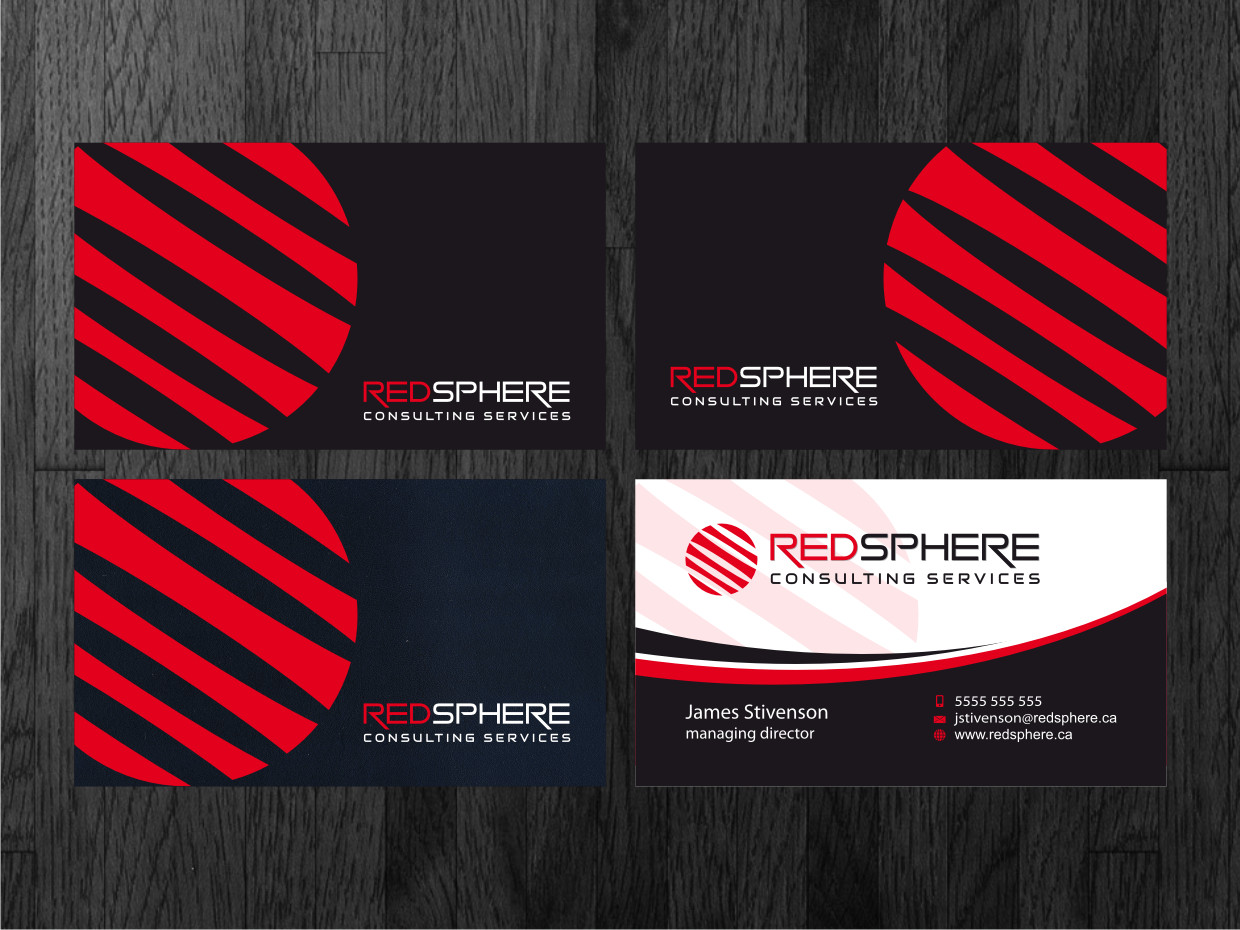 Business Card Design by Atvento Graphics for Redsphere Consulting Services | Design #2348602