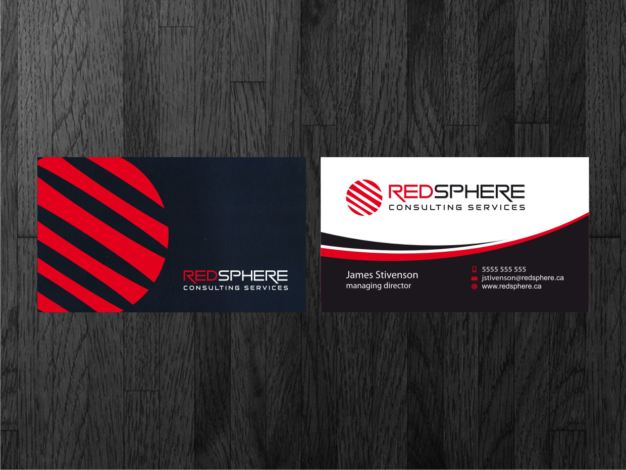Business Card Design by Atvento Graphics for Redsphere Consulting Services | Design #2350204