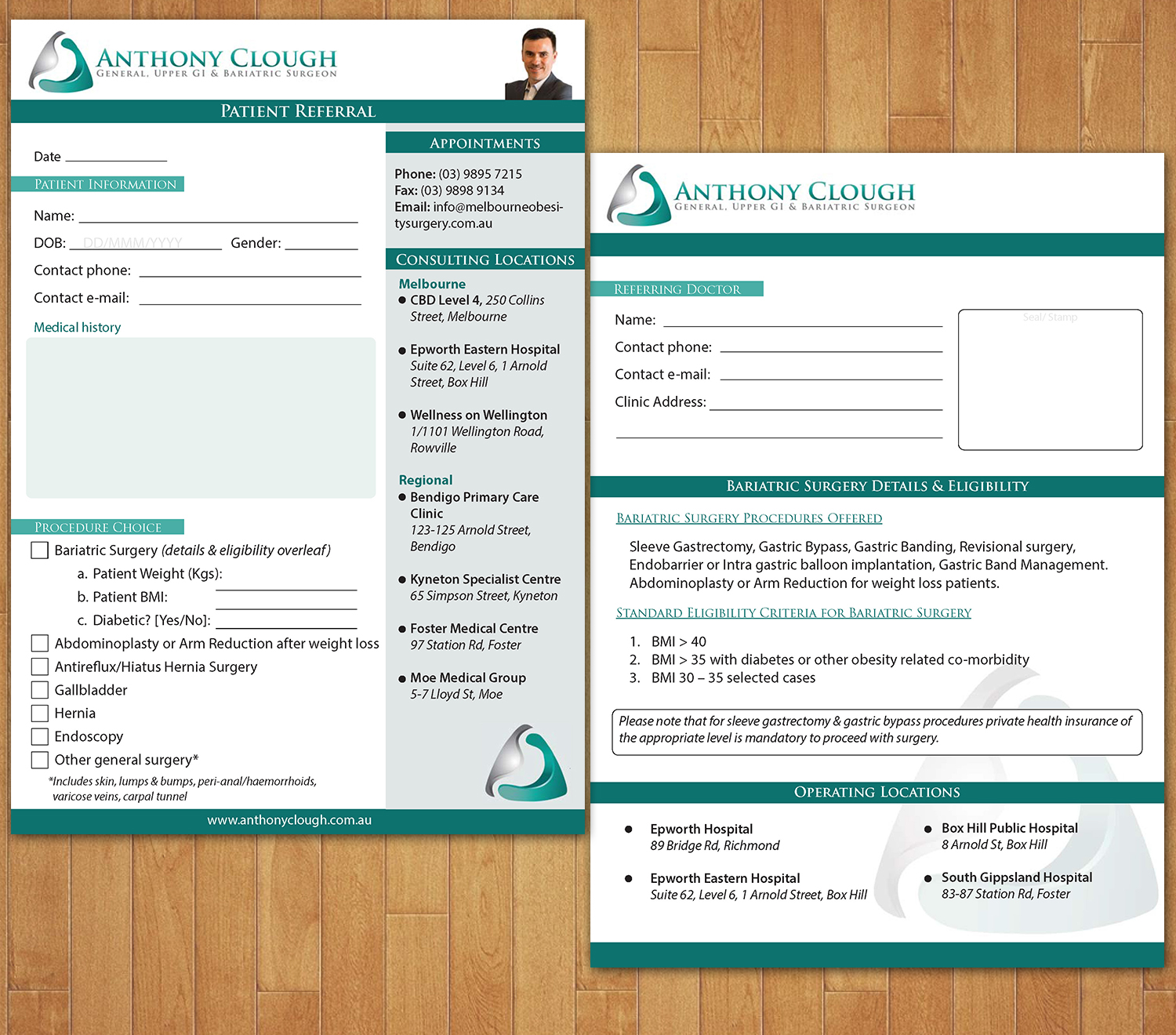 Diseño de Papelería por Vimal Teja para Anthony Clough | Diseño #11492351