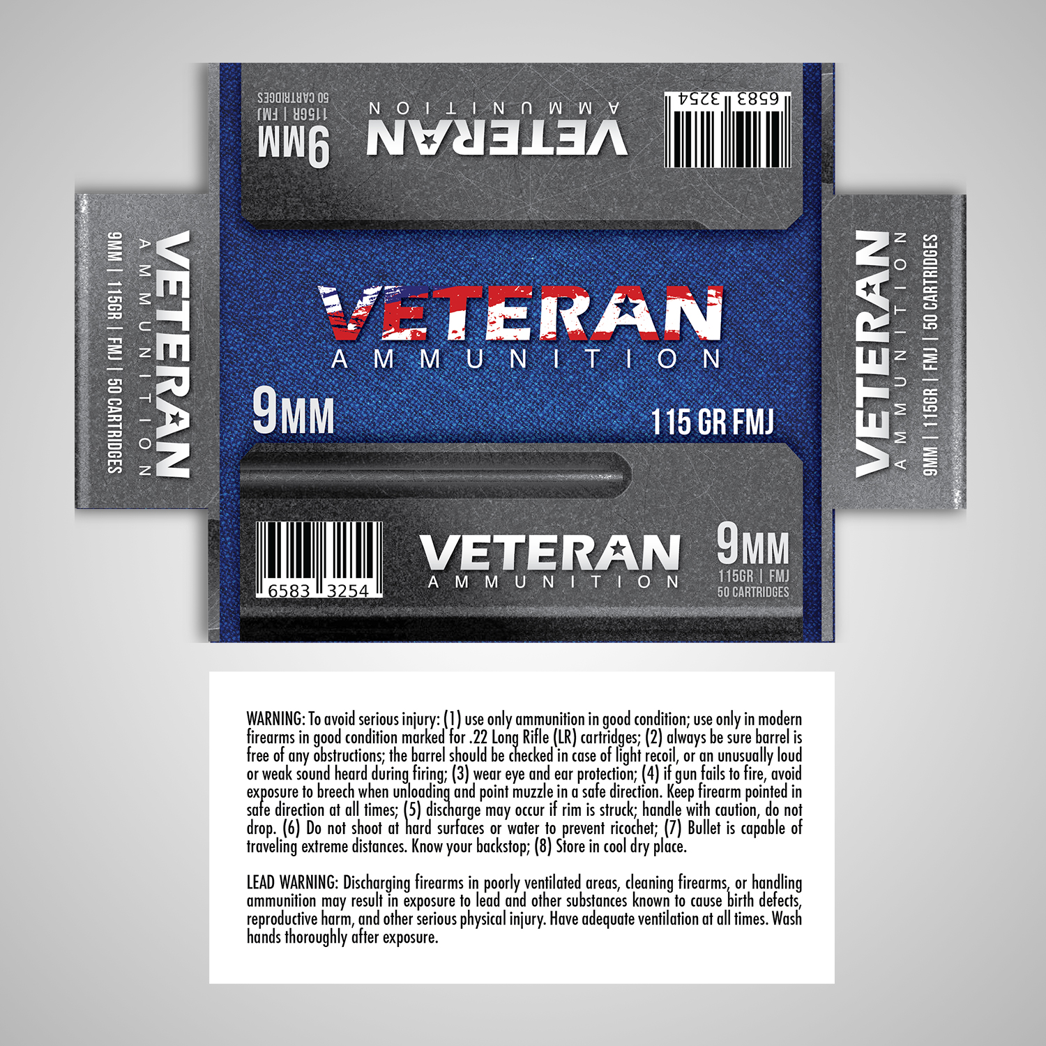 Design Emballage par Studio Branco pour Veteran Ammunition | Design #11589310