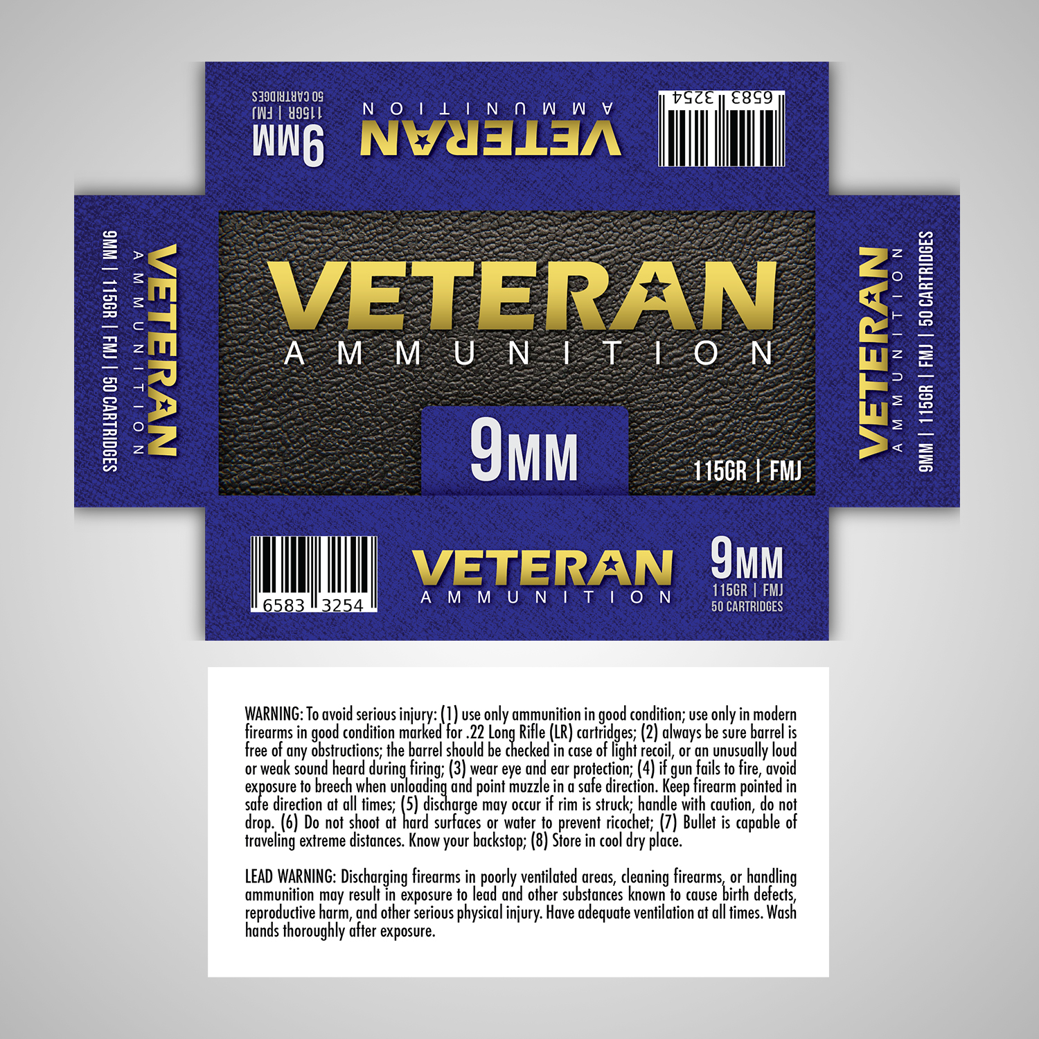 Packaging Design by Studio Branco for Veteran Ammunition | Design #11589331