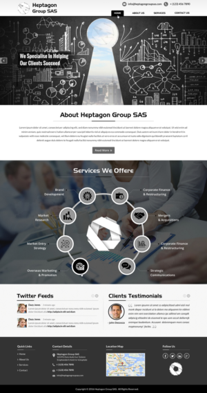 Consulting company needs website design