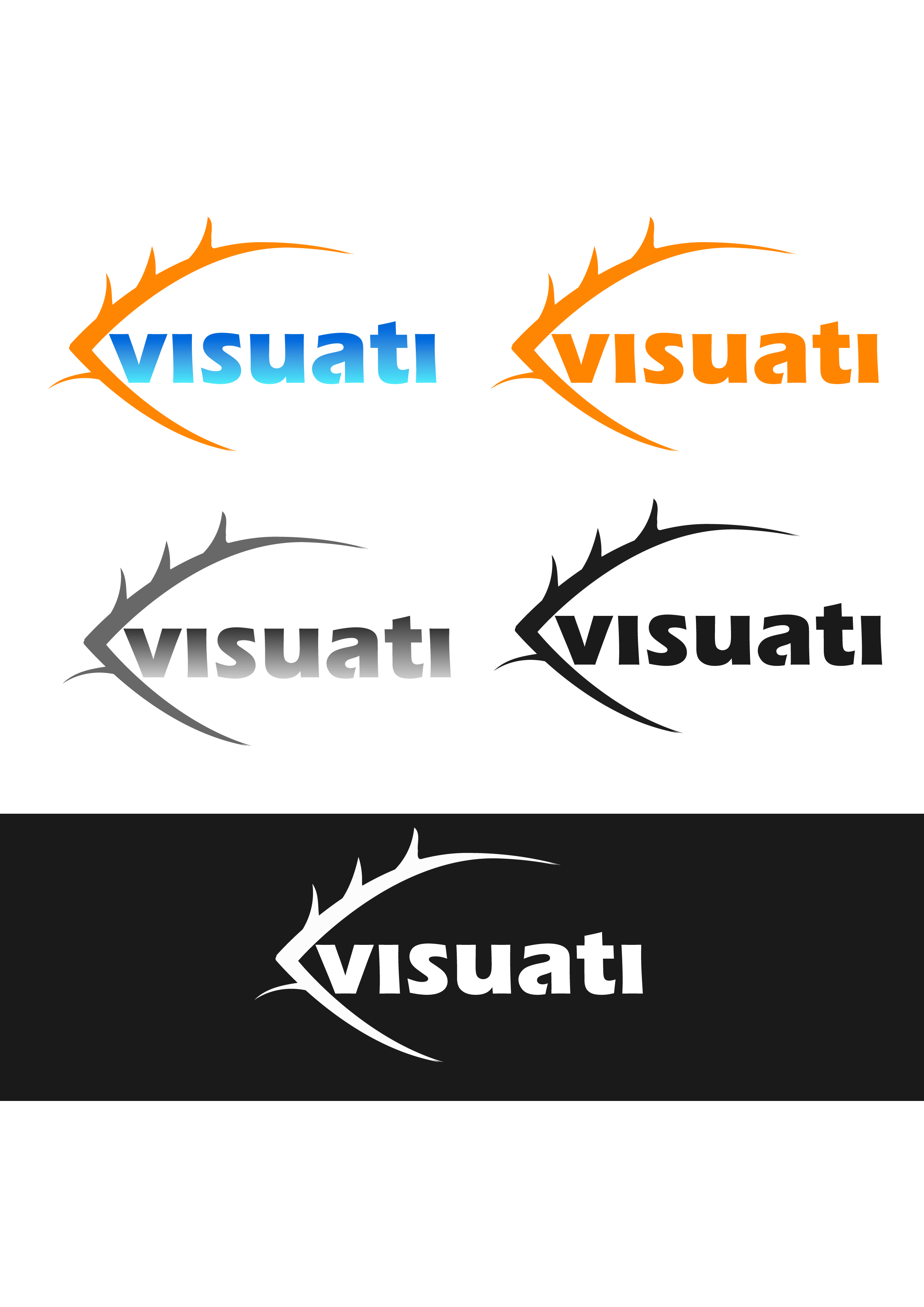 Logo Design by Electric Sparrow for Visuati | Design #25535