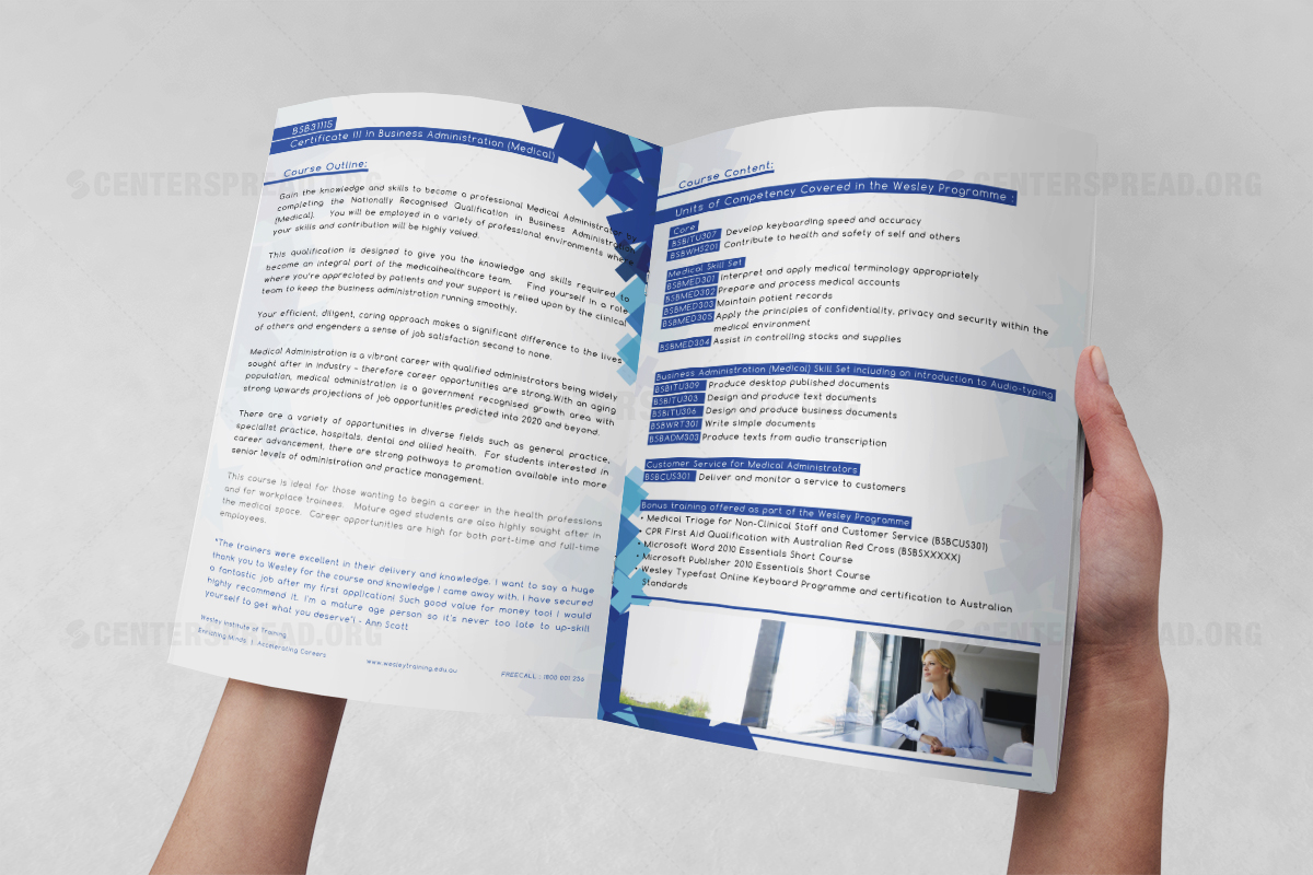 Flyer Design by CENTERSPREAD for Wesley Health Management | Design #11518719