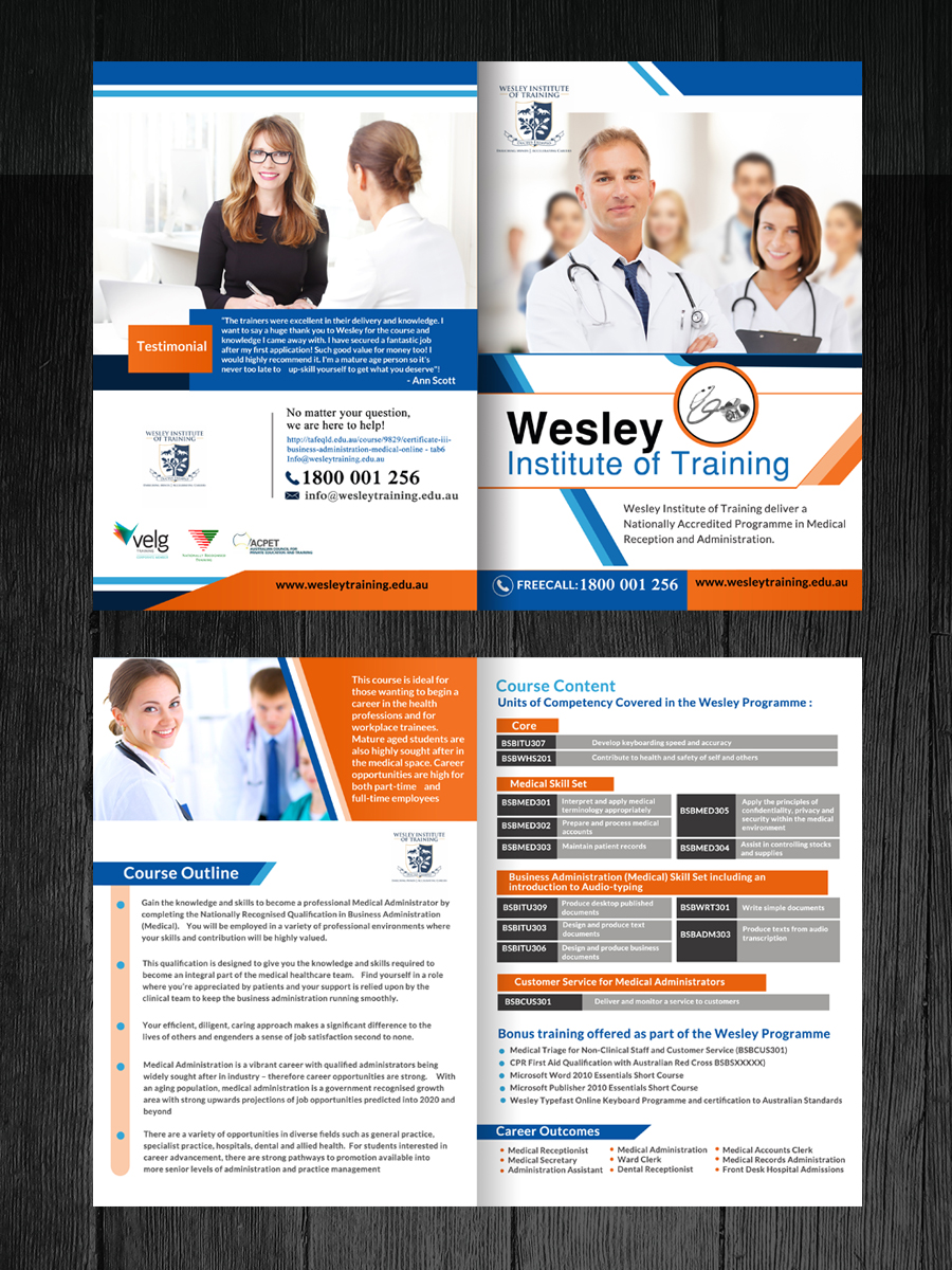 upmarket professional medical flyer design for wesley health flyer design programme