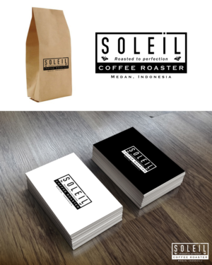 Soleil Coffee Roaster (Coffee Roaster in the line below, smaller as compared to the word 'Soleil'). Est. 2016.  Medan, Indonesia. Attached below is the sample of the genre we are going for.  | Design de Logo par MoonFeather