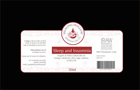Diseño de Etiqueta por ciolena para Healing Hollow Essential Oil Co.  | Diseño #11559491