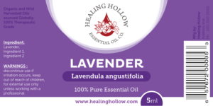 Diseño de Etiqueta por Akshar Shailesh para Healing Hollow Essential Oil Co.  | Diseño: #11519821