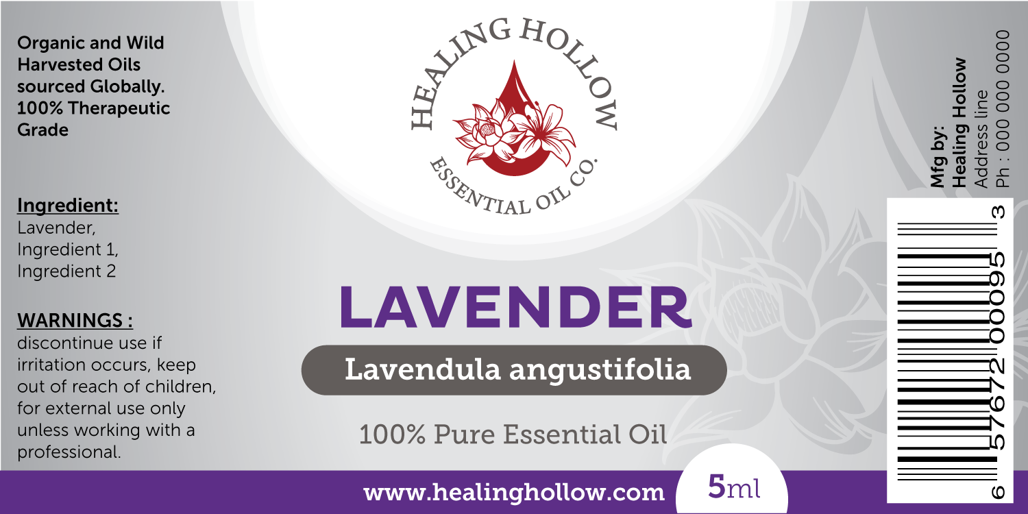 Design Étiquette par Akshar Shailesh pour Healing Hollow Essential Oil Co.  | Design #11551676
