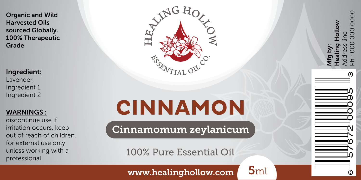 Diseño de Etiqueta por Akshar Shailesh para Healing Hollow Essential Oil Co.  | Diseño #11551678