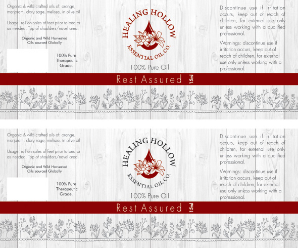Diseño de Etiqueta por Vishal Vishwakarma  para Healing Hollow Essential Oil Co.  | Diseño #11604066
