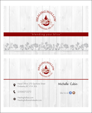 Diseño de Etiqueta por Vishal Vishwakarma  para Healing Hollow Essential Oil Co.  | Diseño: #11626652