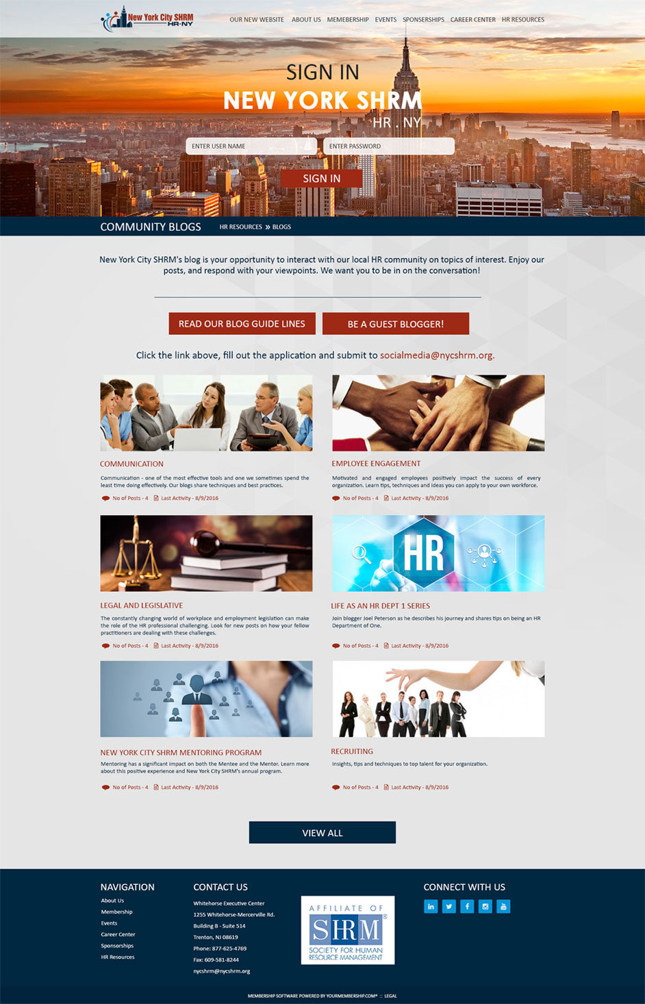 Design Wordpress par leo pour NYC SHRM | Design #11755510